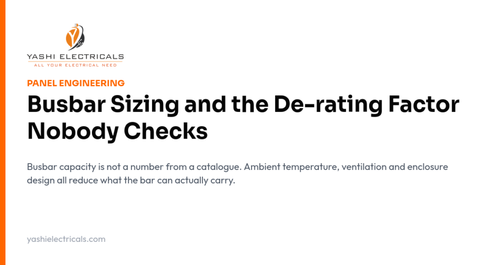 Busbar Sizing and the De-rating Factor Nobody Checks