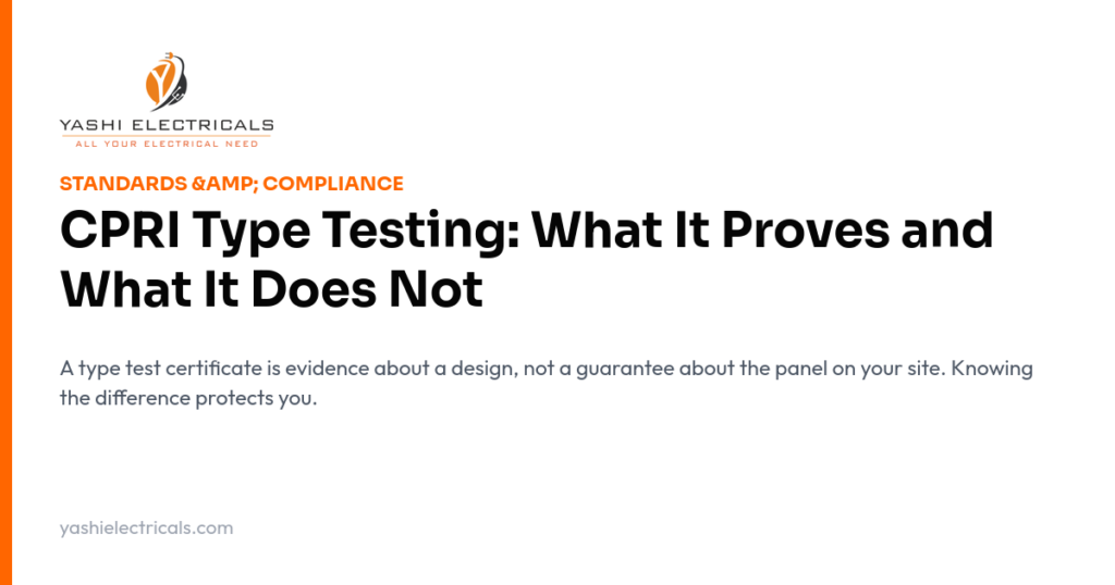 CPRI Type Testing: What It Proves and What It Does Not