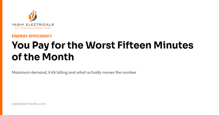 Maximum demand and kVA billing explained