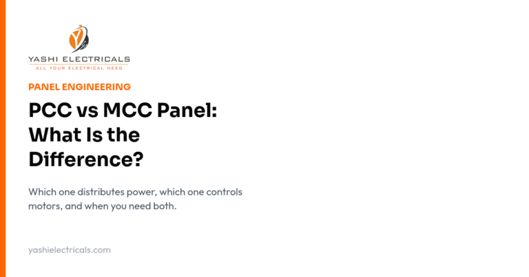 PCC vs MCC panel guide from Yashi Electricals