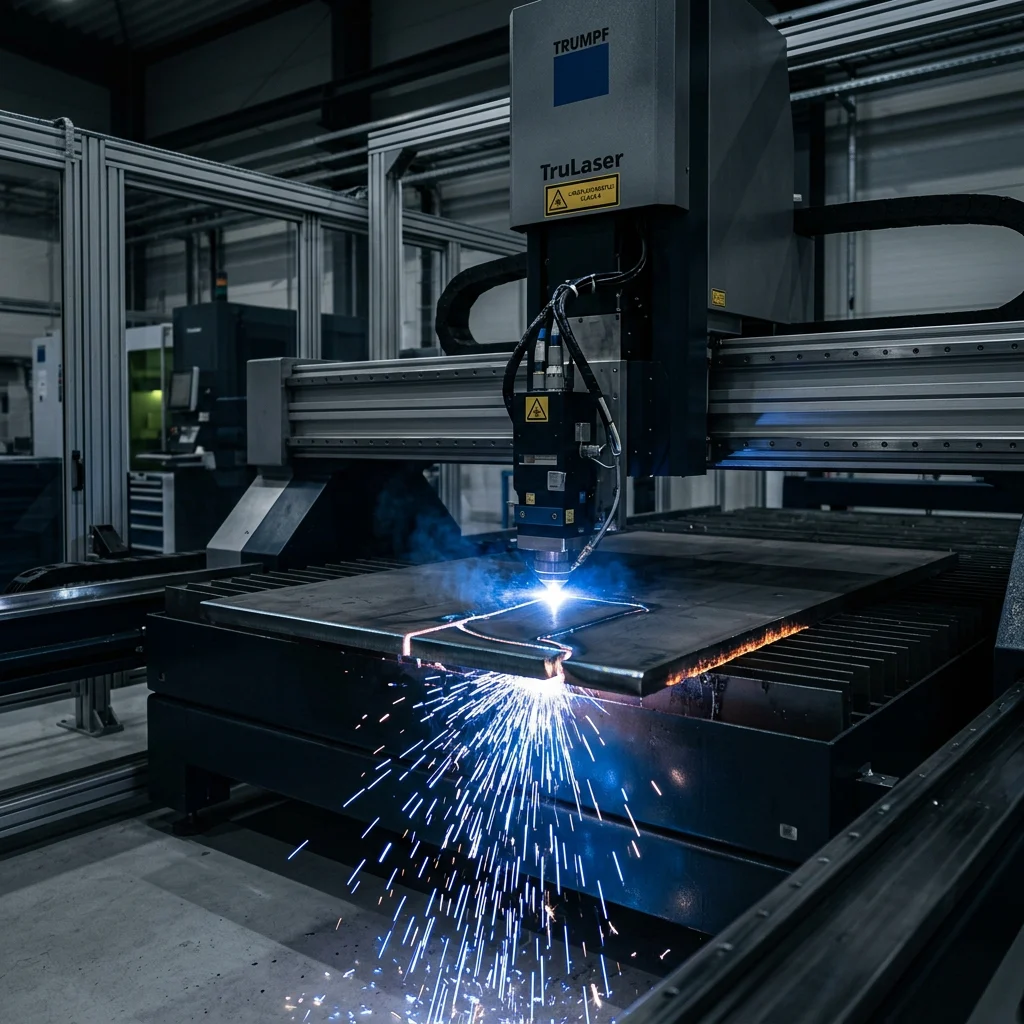 Laser cutting machine at the Yashi Electricals fabrication unit